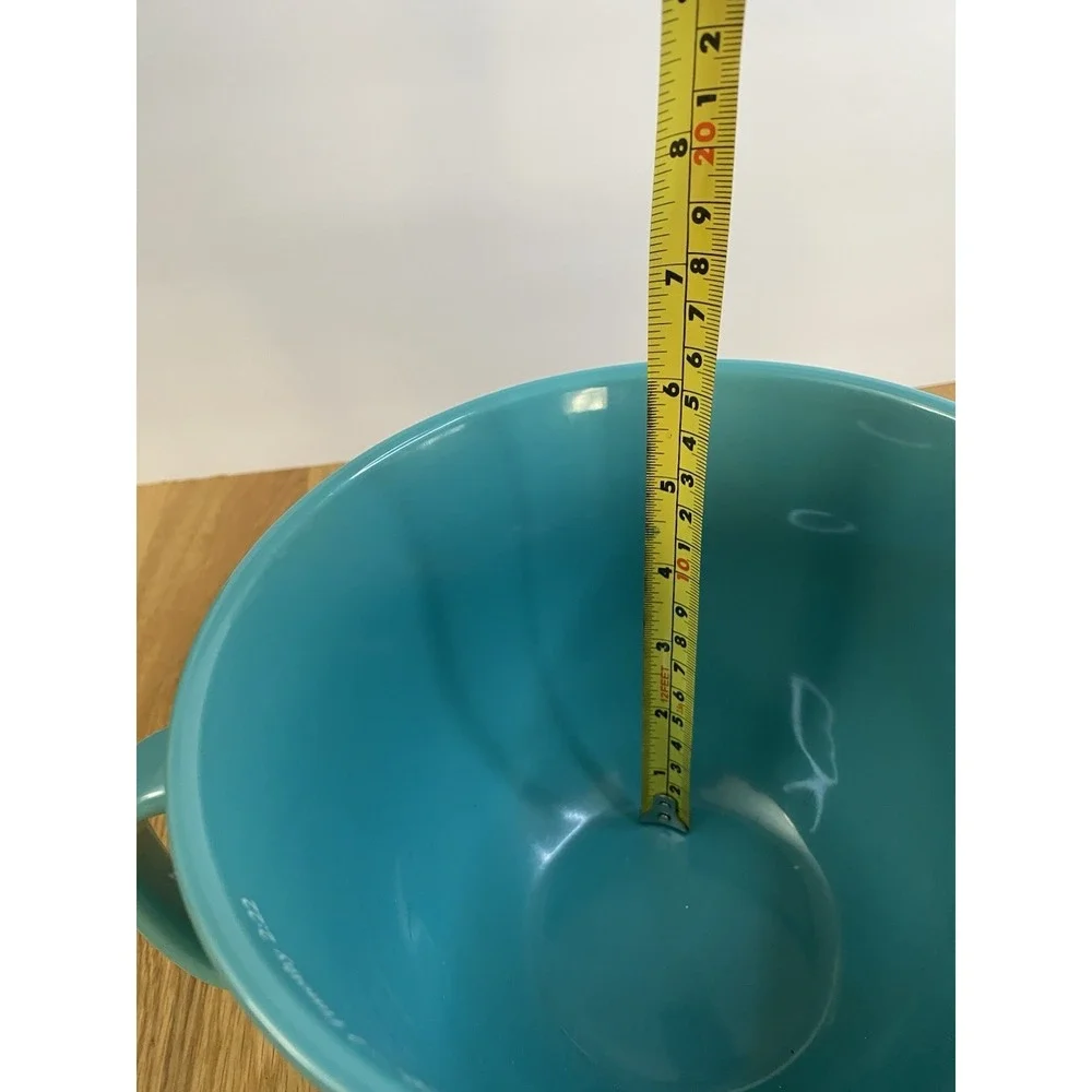 Abbey Gifts Teal Ceramic Bowl Blessed Woman Quote Floral Religious‎ Pour Spout